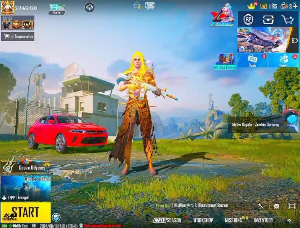 Mythic Fashion 88/300, Level 79, 32x Gun Labs, Ginis Lady X-Suit, Fiore Lady X-Suit, M416 Imperial Splendor Lvl 5, SCAR-L Drop Bass Lvl 4