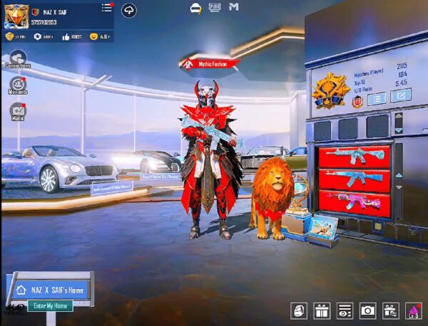 [99/300 Mythics] | Level 82 | 44 Gun Labs | 15 Kill Msg | 5 MAX Guns | Blood Raven X-Suit LV6 | Bentley Holocrystal & Bugatti Shining | 1.2M+ Pink Popularity.