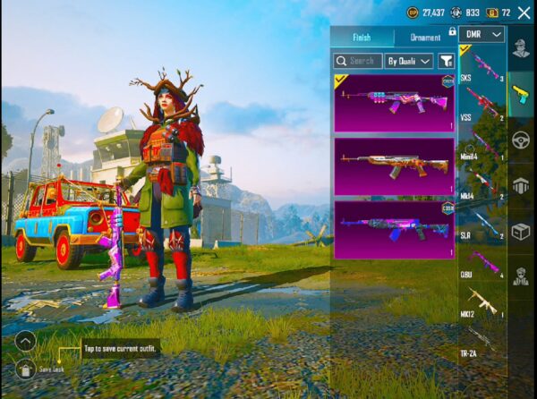 [21/50 MF | Level 60 | 5 Gun Labs (M416 Glacier Lvl 5, M762 8-Bit Unicorn Lvl 4) | C7S20 Conqueror | 294K Popularity | Night Terror Set | Merry Yeti UAZ | M6 to A9 RP Maxed]