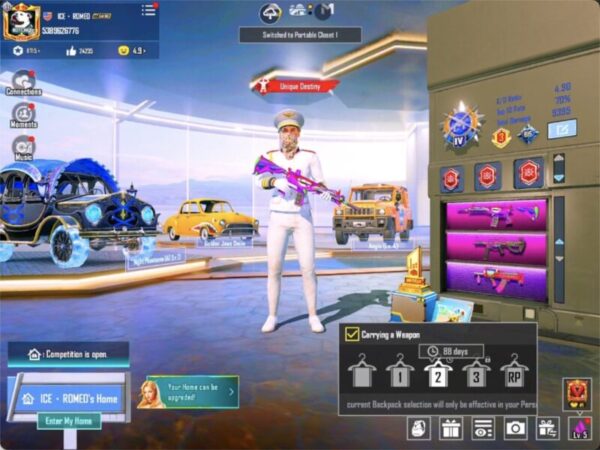 Level 86 PUBG Account | UMP Anniversary Max, M416 Fool Lvl 6, 29 Gunlabs, White Mummy & Rare Mythics